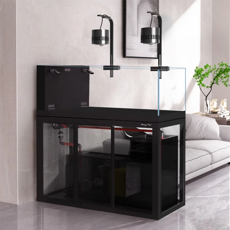 Marine Aquarium Home - Randloses Glas-Aquarium für Zuhause mit großzügiger
