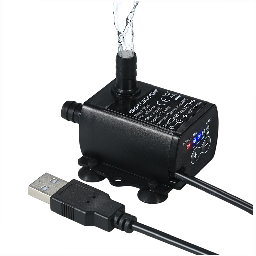 Marine Aquarium Dc Pump - Ultra-leiser Mini-USB DC5V 4,8 W 300