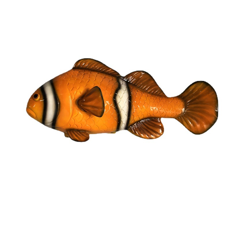 Marine Aquarium Home - Simuliertes Meerestiermodell aus FRP, Clownfisch, Aquarium-Wanddekoration,