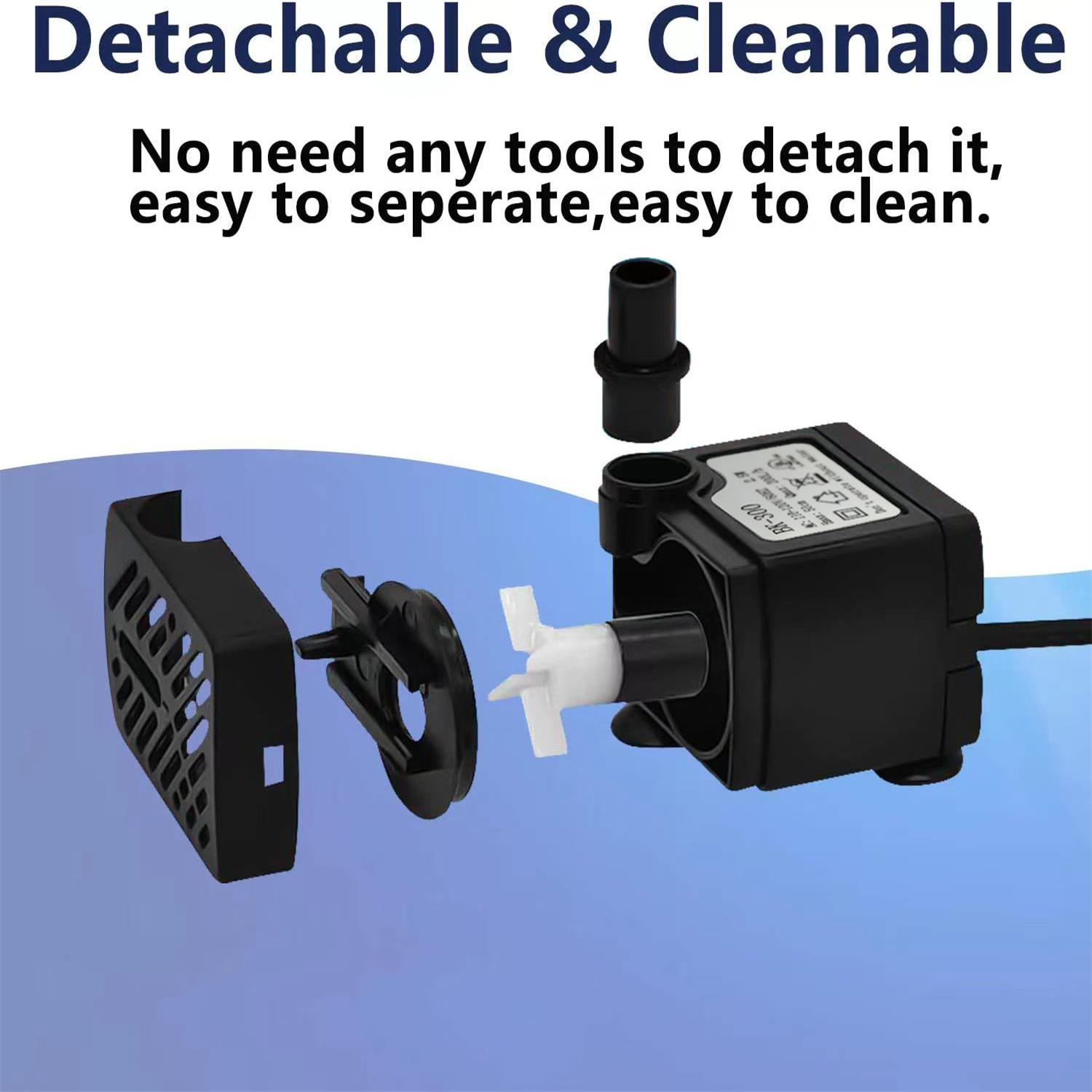 Marine Aquarium Dc Pump - Mini-Wasserpumpe für Aquarien, einfache Installation, abnehmbare