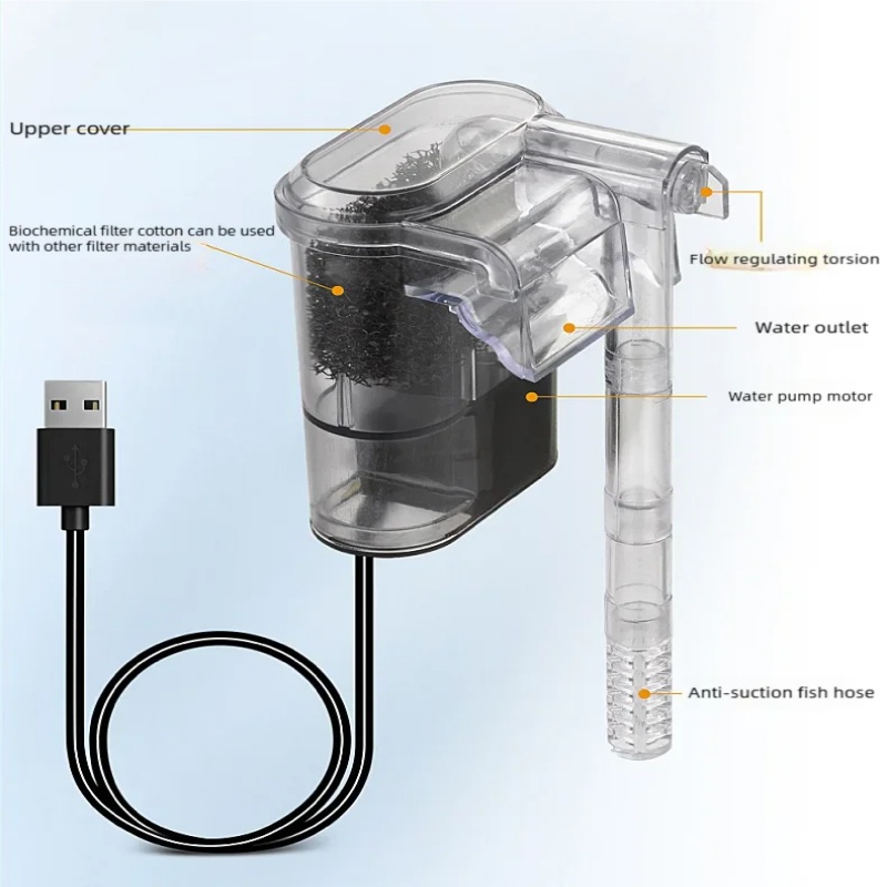 Mini-Hänge-USB-Filter für Aqua – Marine Aquarium Water Bewertung und Preis