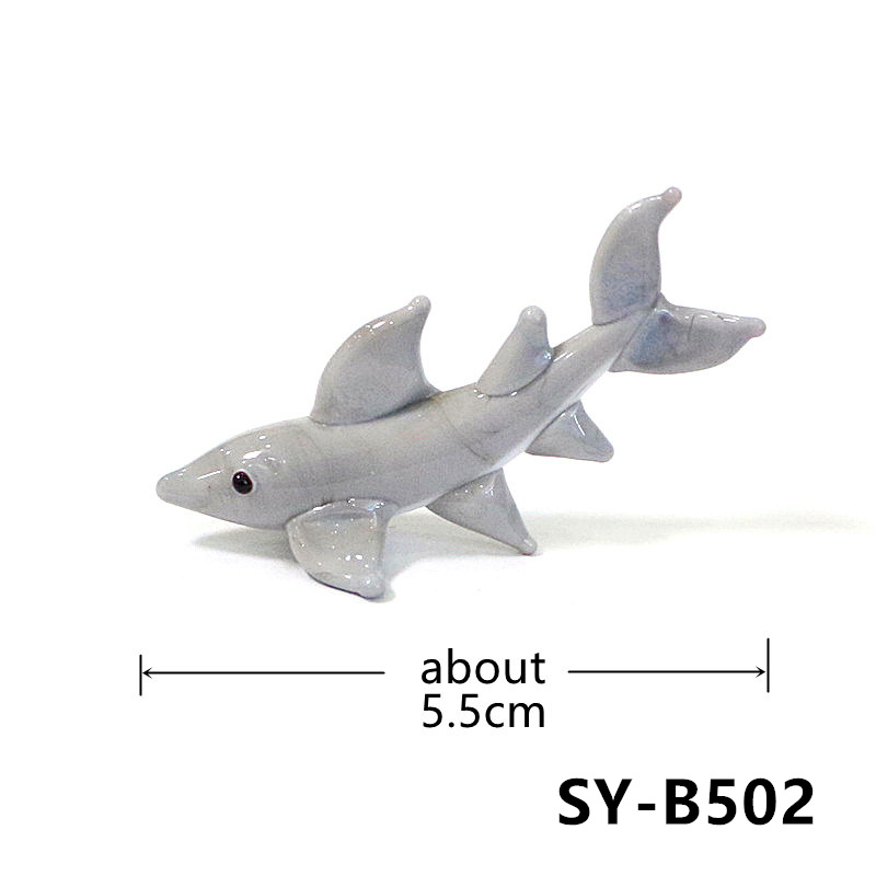 Handgefertigte Mini-Glas-Hai-F – Marine Aquarium Home Bewertung und Preis