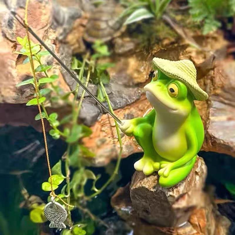 Kreative Cartoon-Froschfigur a – Aquarium Marine Fish Bewertung und Preis