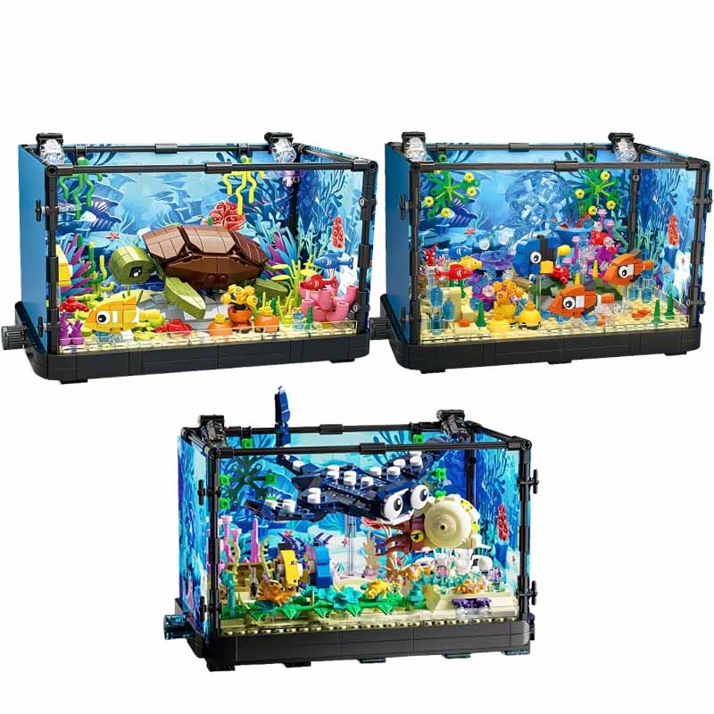 Aquarium-Baustein-Set mit Lich – Aquarium Marine Fishes Bewertung und Preis