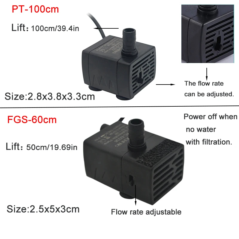 USB-Aquarium-Tauchpumpe, 5V 5W – Marine Aquarium Water Bewertung und Preis