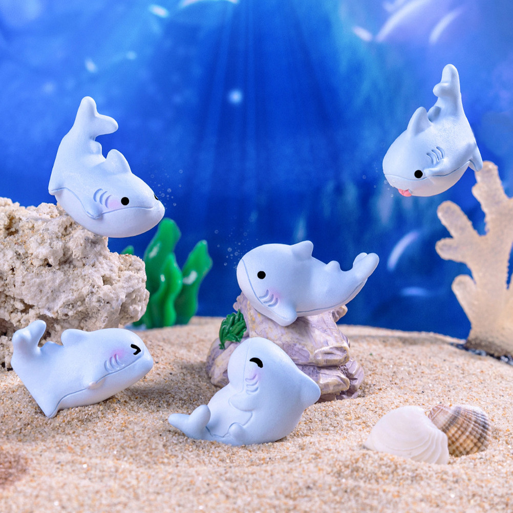6 Stück Niedliche Mini-Hai-Fig – Marine Aquarium Home Bewertung und Preis